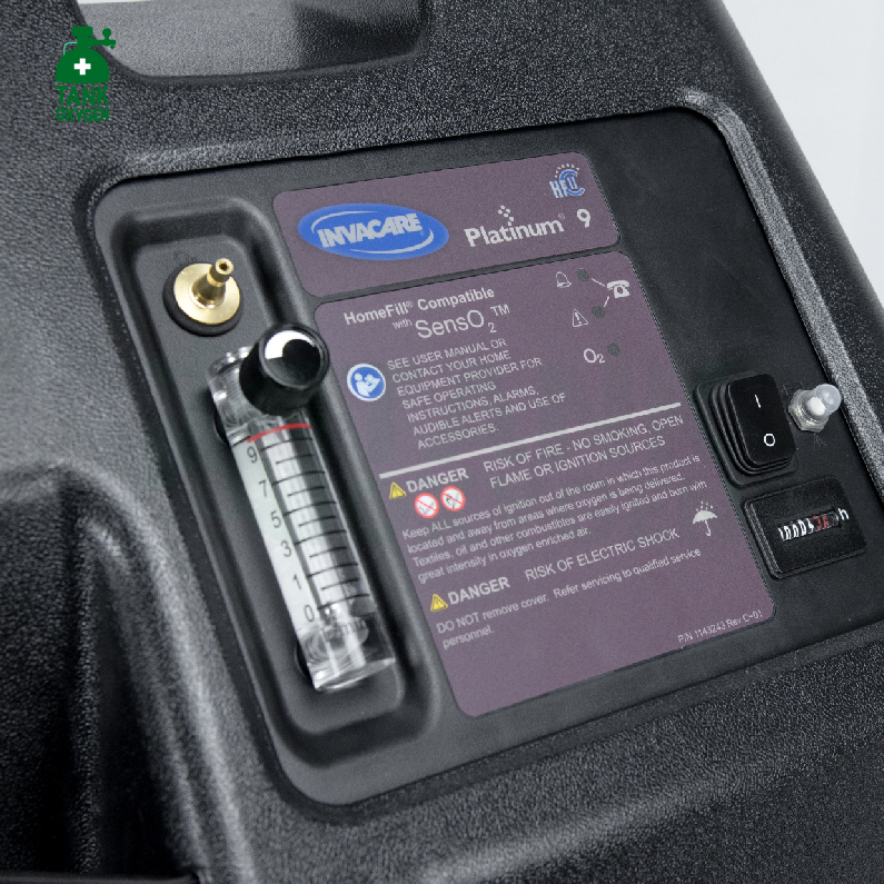 INVACARE รุ่น Platinum 9 เครื่องผลิตออกซิเจน ขนาด 9 ลิตร ประกันศูนย์ไทย 3 ปี