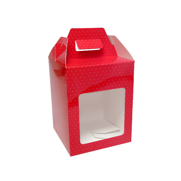 20ใบ ราคาขายส่ง กล่องทรงมือจับด้านบน กล่องสำหรับจัด GIFTSET กล่องใส่คุกกี้-ขนม ข้าวสาร ของชวัญ ของชำร่วย ขนาดกล่อง 10.8 x 10.8 x 14.5 เซนติเมตร (รุ่น BK65W)