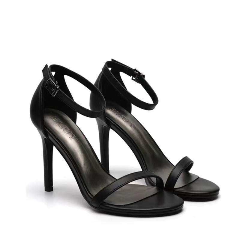 รองเท้าส้นสูง รองเท้าส้นสูงส้นเข็ม สีดำ เซ็กซี่ (SH999)