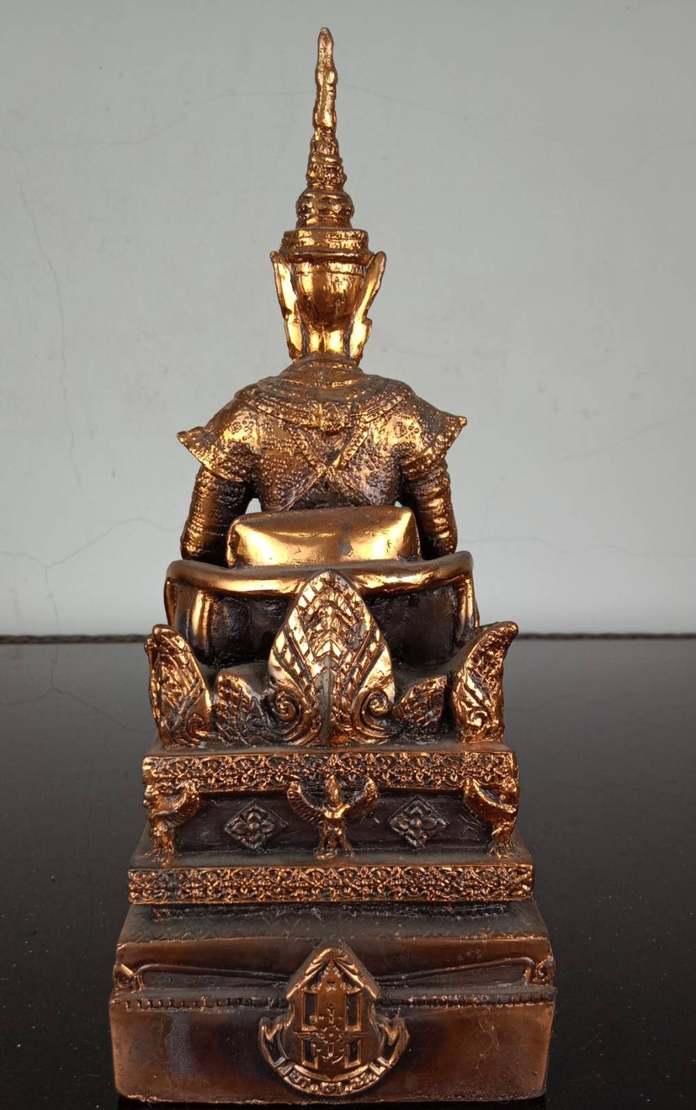 267.พระบรมรูปหล่อในหลวงรัชกาลที่5 พระบาทสมเด็จพระปรมินทรมหาจุฬาลงกรณ์ พระจุลจอมเกล้าเจ้าอยู่หัว ทรงประทับบนพระที่นั่งราชยานพุดตานทอง