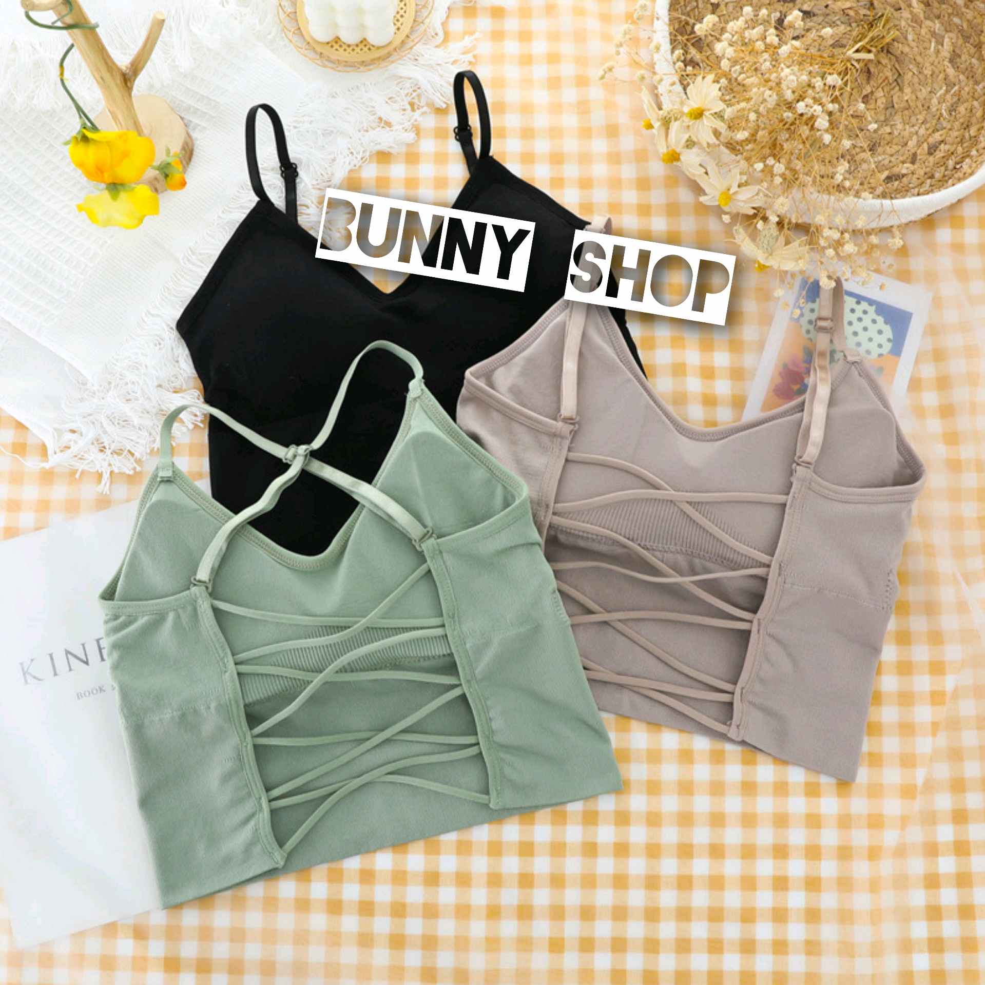 เสื้อสปอร์ตบรา สายเดี่ยวครอป