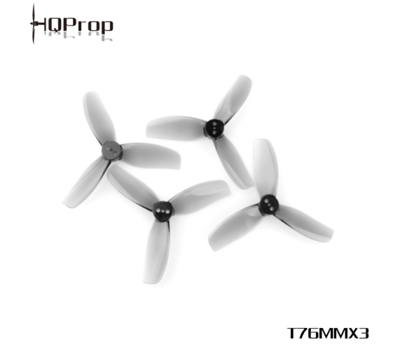 HQProp T76MMX3 for Cinewhoop Grey 3Inch ใบพัด 3นิ้ว 1ถุง 4ใบ