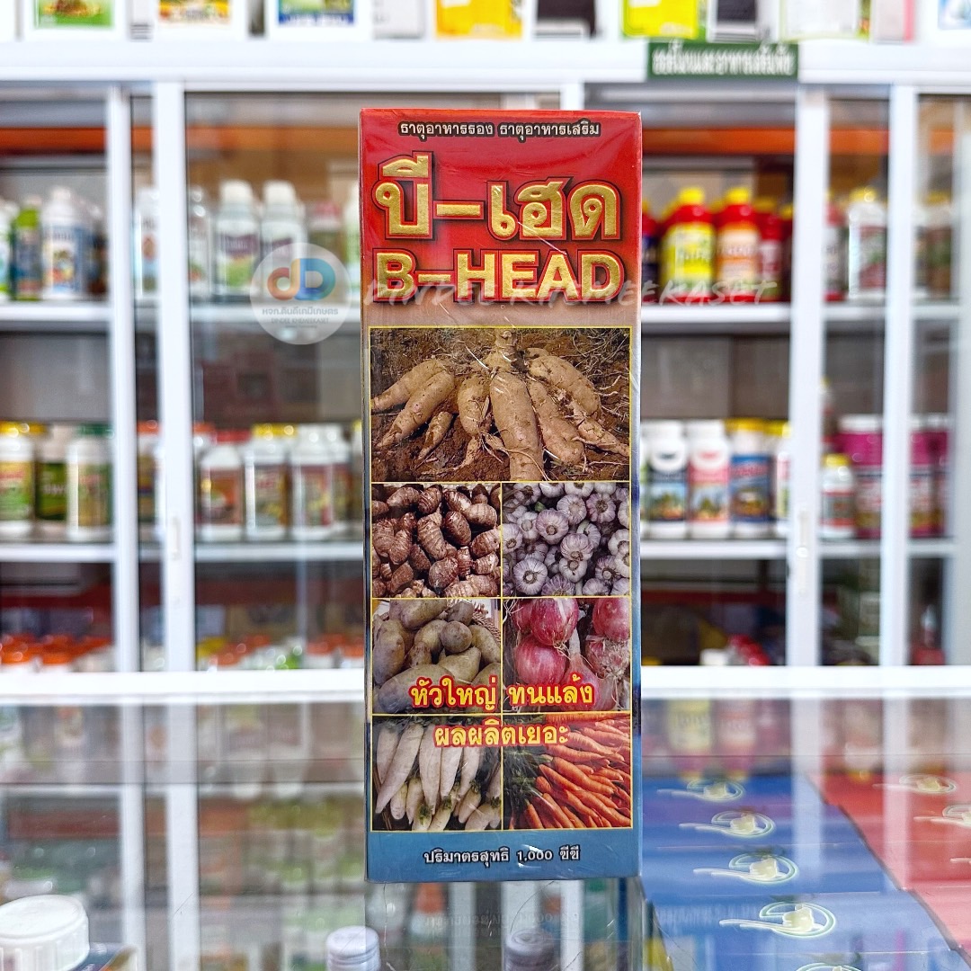 บี-เฮด B-HEAD #ธาตุอาหารรอง ธาตุอาหารเสริม ตราเข้แดง ขนาด 1 ลิตร หัวใหญ่ ทนแล้ง ผลผลิตเยอะ