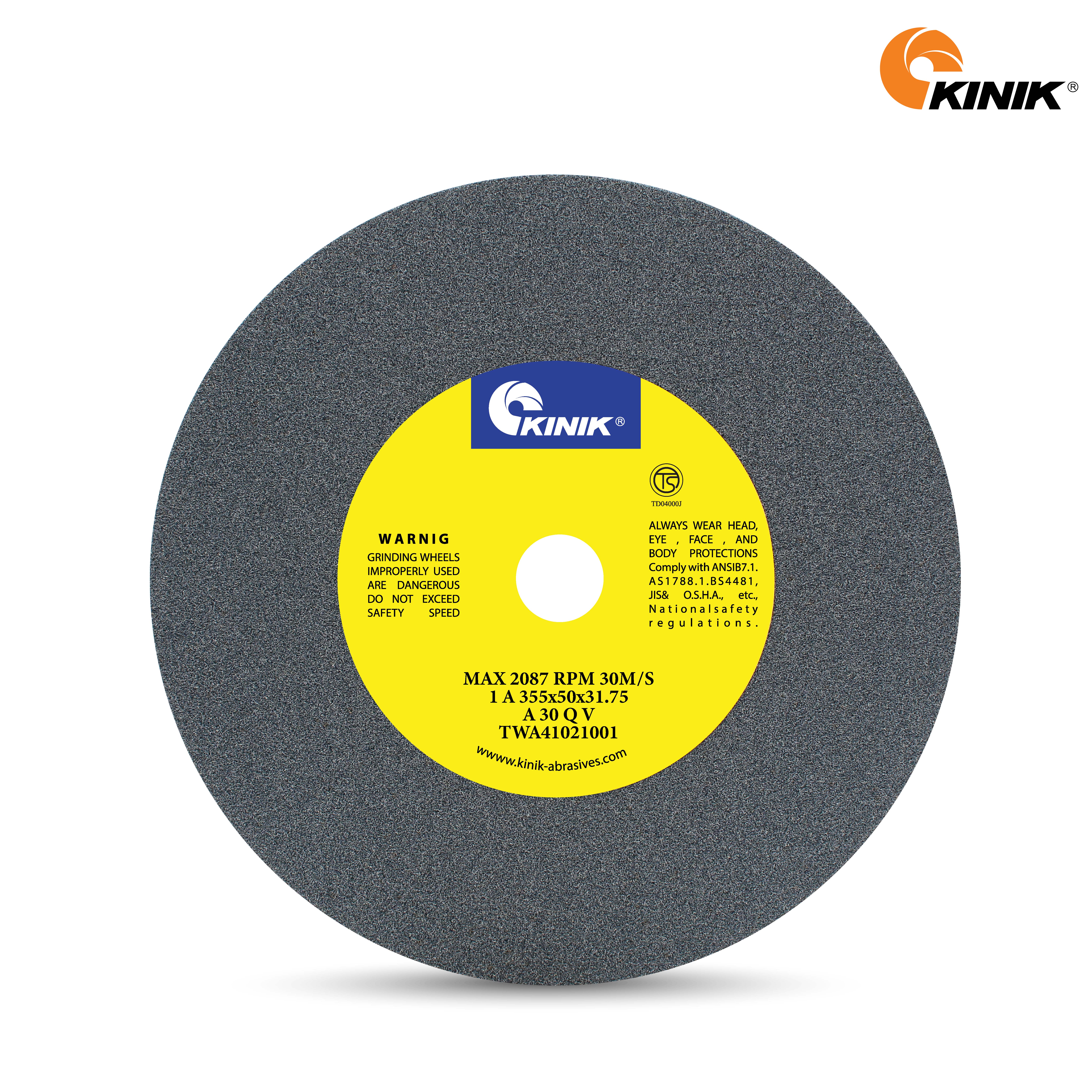 หินเจียร KINIK A30QV1A 355x50x31.75 m.m.