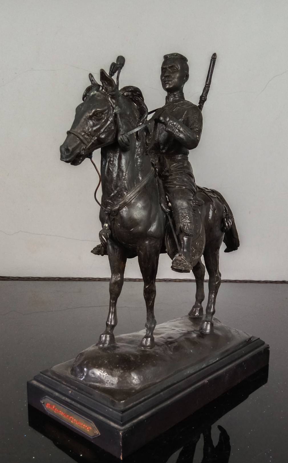 530.พระบรมรูปหล่อสมเด็จพระนเรศวรมหาราชทรงม้าศึก