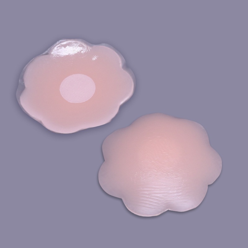 ปิดจุกซิลิโคนกลม ปิดจุกดอกไม้ เนื้อนิ่ม กาวเเน่น นำกลับมาใช้ใหม่ได้ (Bra001,Bra002)