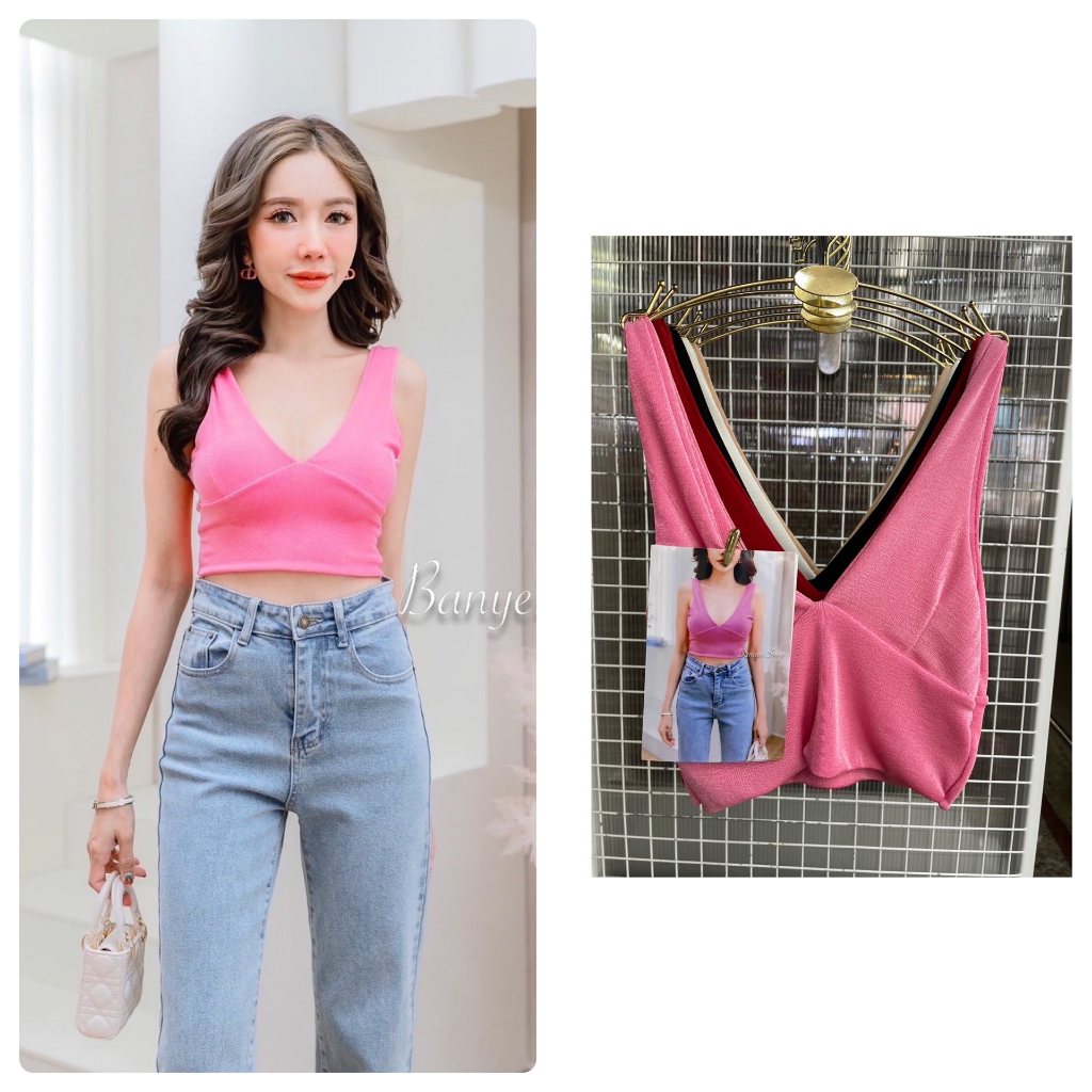 เสื้อยืด เสื้อครอปเซ็กซี่ ผ้าเรย่อน นิ่มยืดใส่สบาย มีหลายแบบ