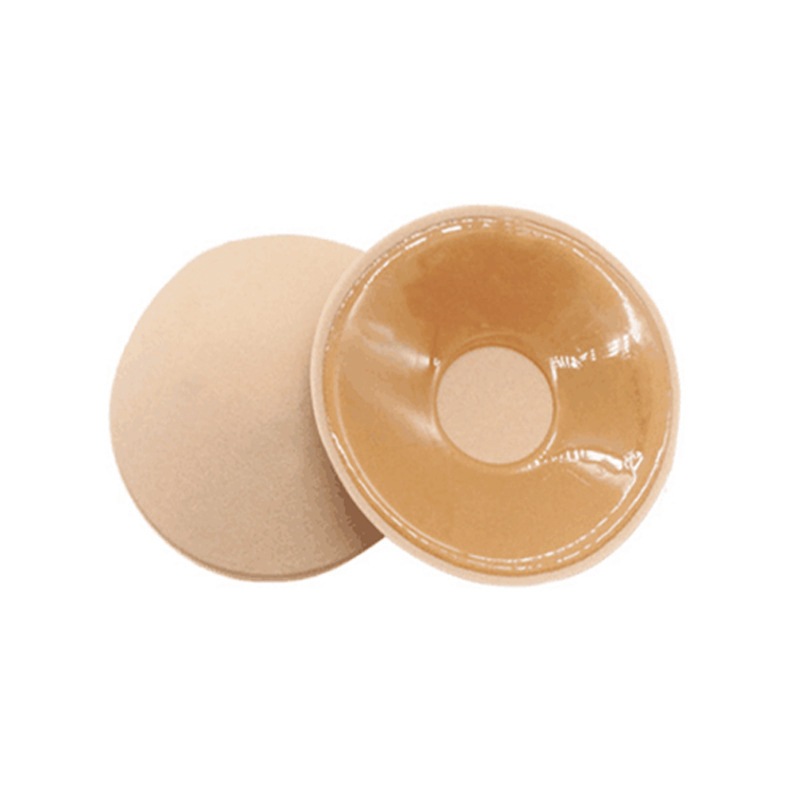 ปิดจุกผ้า สีดำ/ครีม กลม/ดอกไม้ กล่องหัวใจ