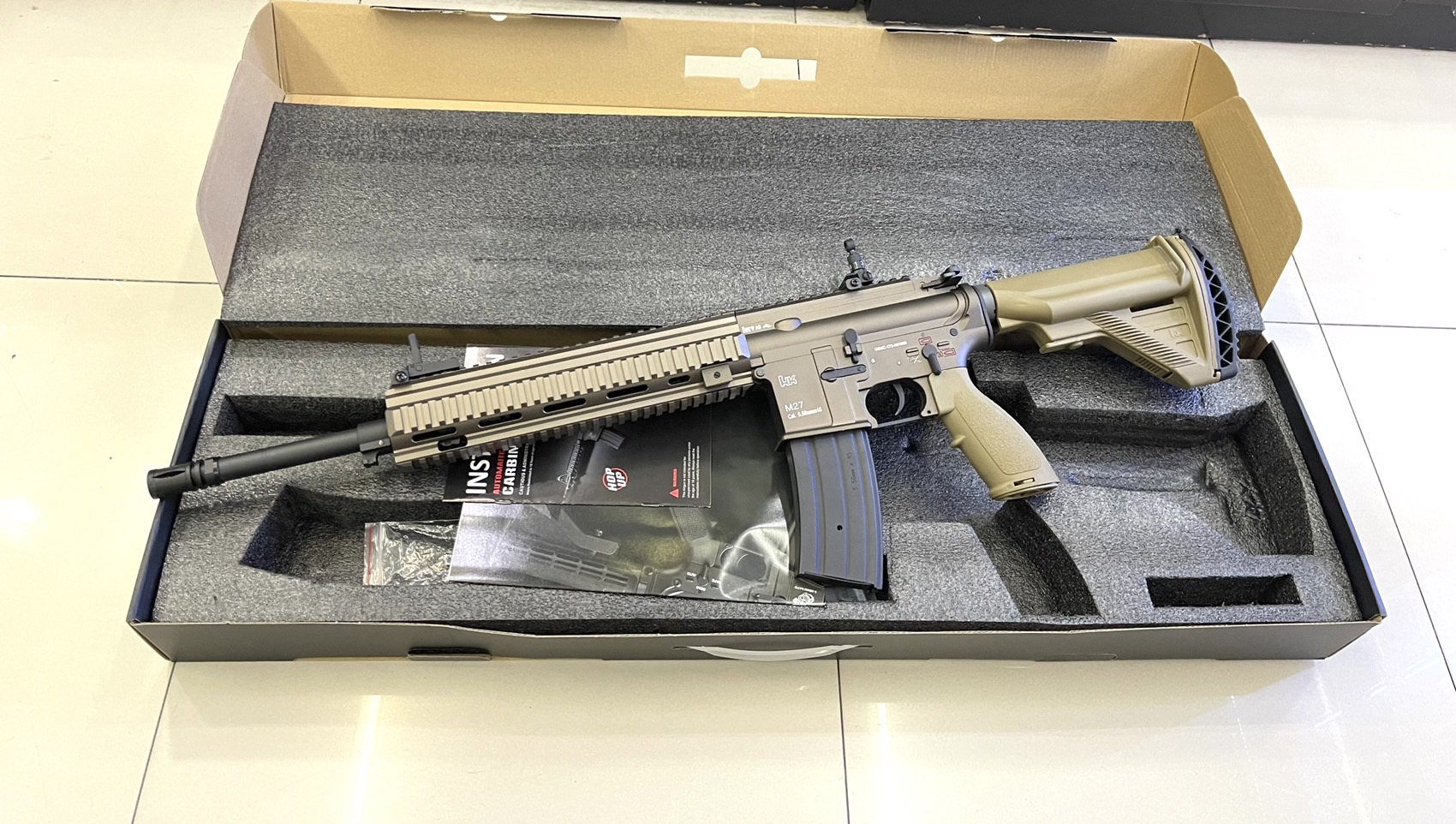 E&C 103 S2 : HK M27 IAR สีทราย บอดี้โลหะ Gen 2