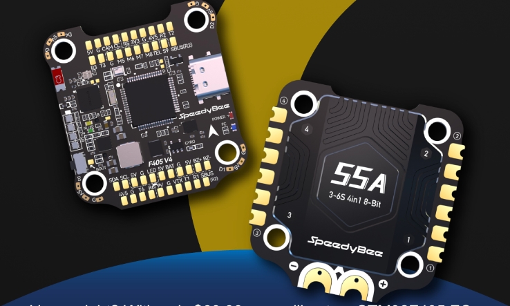 STACK 30x30 SpeedyBee F405 V4 BLS ESC 55A รุ่นใหม่ 2024 บอร์ดคอนโทร