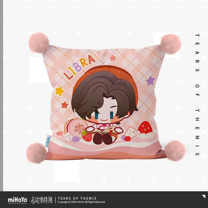 【米哈游/未定事件簿】甜趣派对系列 Q版毛球抱枕 miHoYo(หมอน)