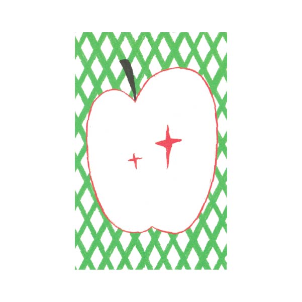 White Apple Memo Pad