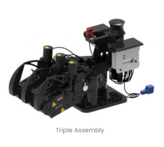 75 Ton QRH Manual Mampaey Double / Tripple Quick Release Mooring Hook Systems Rope Diameter 65mm
