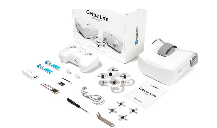 BETAFPV Cetus Lite FPV Kit โดรนครบชุดฝึกหัดเล่น ลำ วิทยุ แว่น แบต ที่ชาร์จ ชุดมือใหม่เริ่มต้นฝึกบิน แกะกล่องพร้อมเล่น ครบชุด