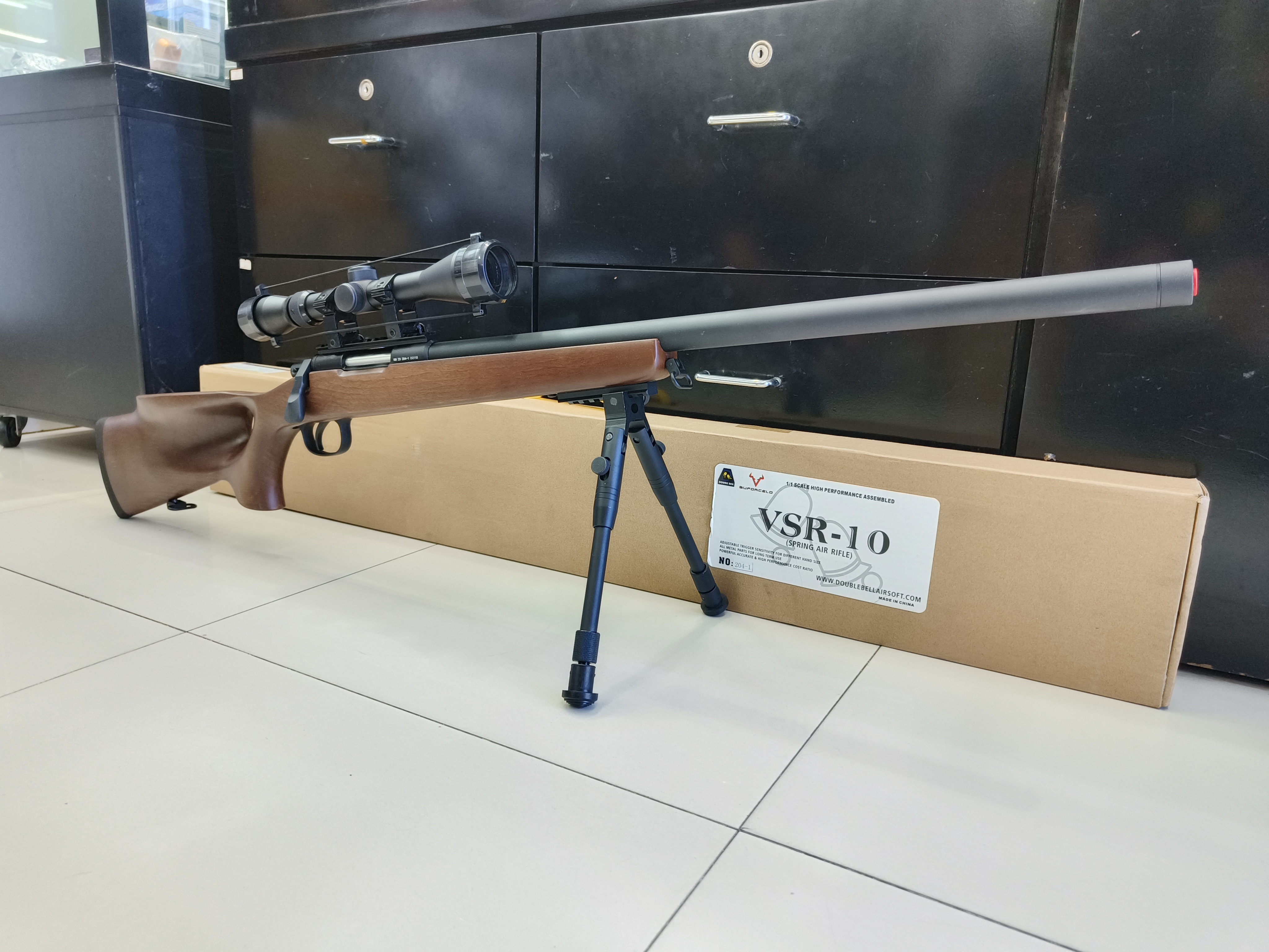 VSR-10 DB.204-1 ระบบสปริง ชักยิง ไม้แท้ - Double Bell