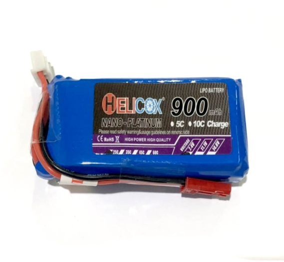 แบต HELICOX 2S 7.4V 30C มีให้เลือกหลายขนาด 900 1100 1500 2200 3000mah