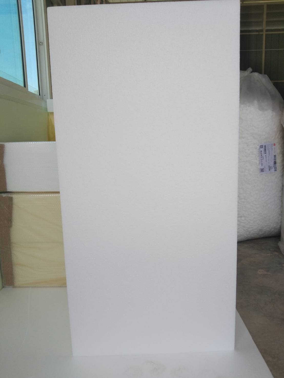 EPS FOAM,โฟมไม่ลามไฟ,โฟมกันร้อนหลังคา ขนาด 60x120 cm หนา 4" บรรจุ 5 แผ่น/แพ็ค (ราคา260 บาท/แผ่น)