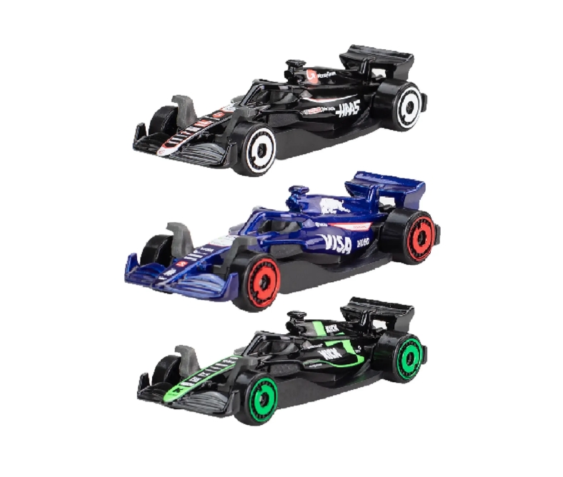 HOTWHEELS ชุดเซ็ตยานพาหนะของเล่น 5 คัน F1 รุ่น JGF58 หลากสี 1ชุด จะได้ 5คัน