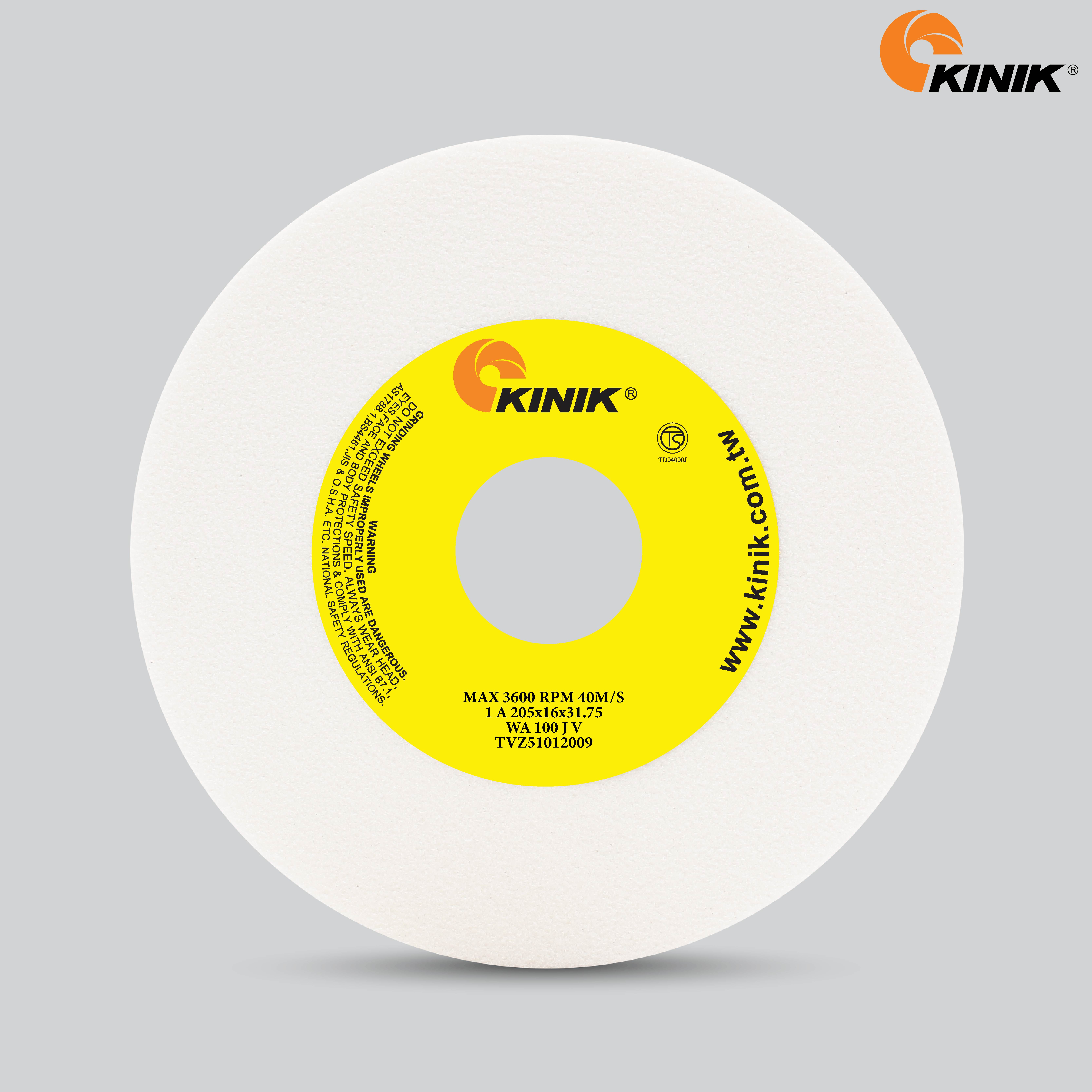 หินเจียร KINIK WA100JV1A 205x16x31.75 mm.