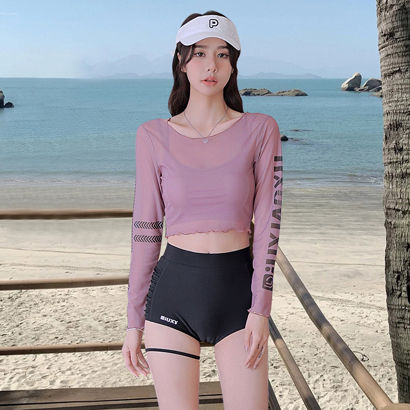 ชุดว่ายน้ำ ชุดเล่นเซิร์ฟ เซท 3 ชิ้น SW086