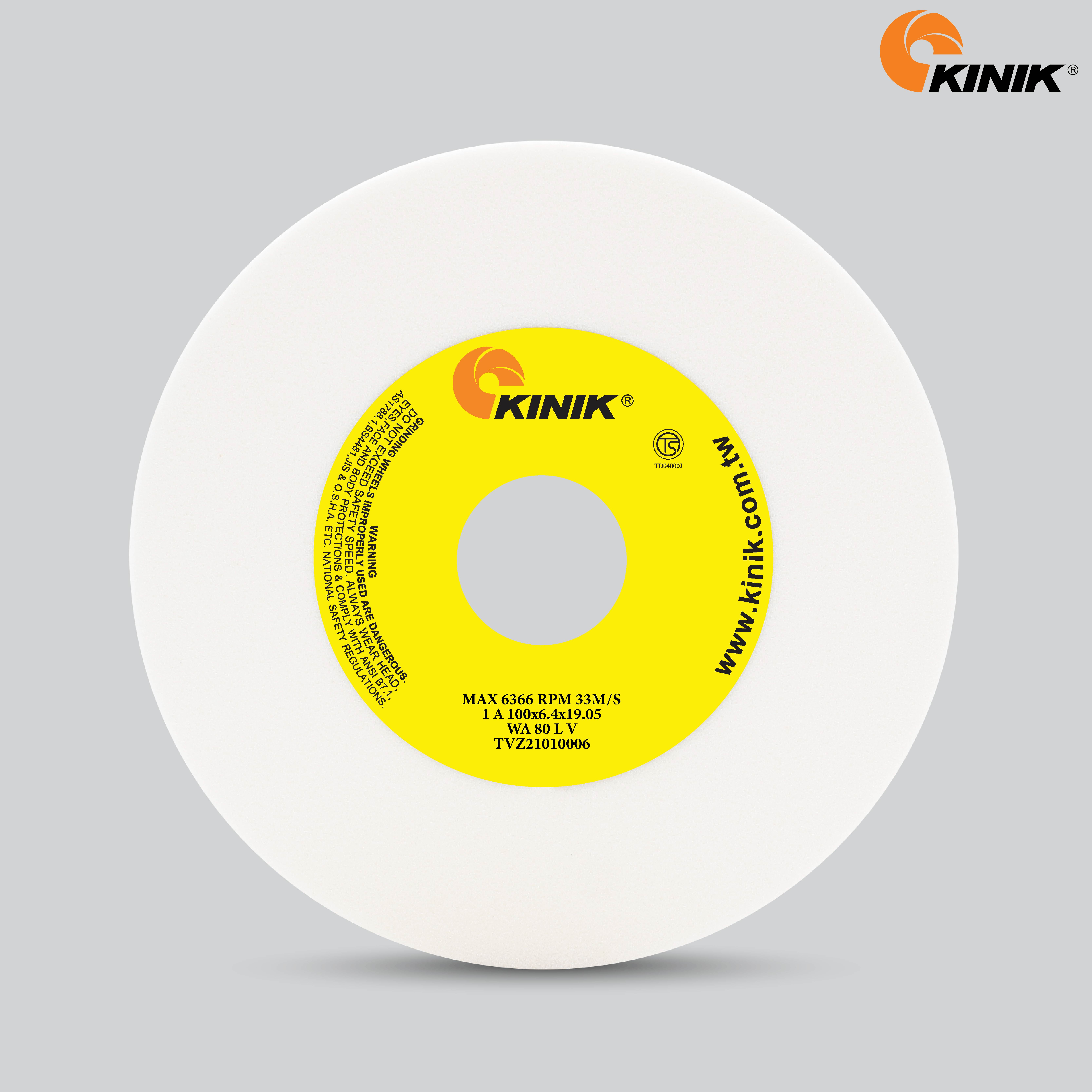 หินเจียร KINIK WA80LV1A 100x6.4x19.05 mm.