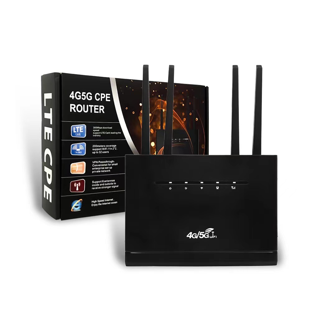 เราเตอร์ 4G CPE WIFI โมเด็ม 300Mbps พร้อมช่องใส่ซิมการ์ด RJ45