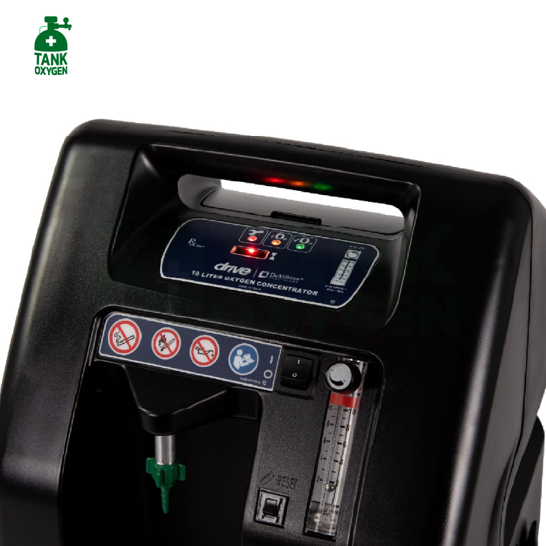 Devilbiss รุ่น 1025KS เครื่องผลิตออกซิเจน 10 ลิตร แรงดันสูงใช้กับคนไข้เจาะคอ ประกันศูนย์ไทย 3 ปี