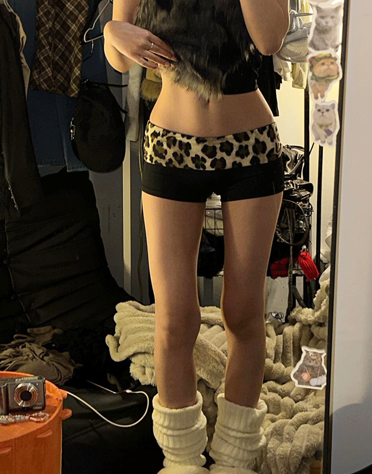 กางเกงขาสั้น กางเกงผ้าร่องยืด พร้อมส่ง