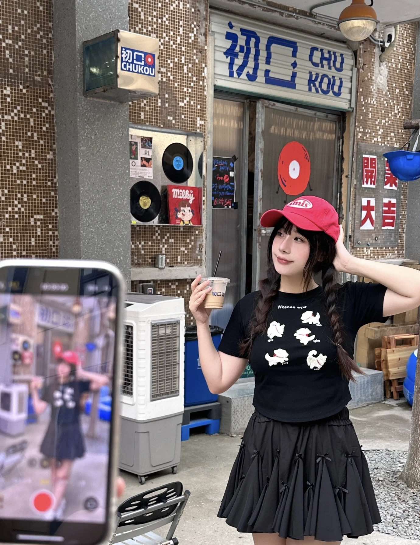 ส่งด่วนในไทย กระโปรง ซับในกางเกง แต่งระบายมินิโบว์ พร้อมส่ง JB2003