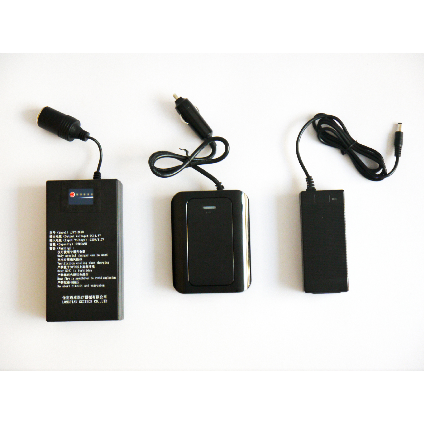 แบตเตอรี่ เครื่องผลิตออกซิเจน Longfian รุ่น Jay-1 สำหรับใช้งานผ่าน Inverter