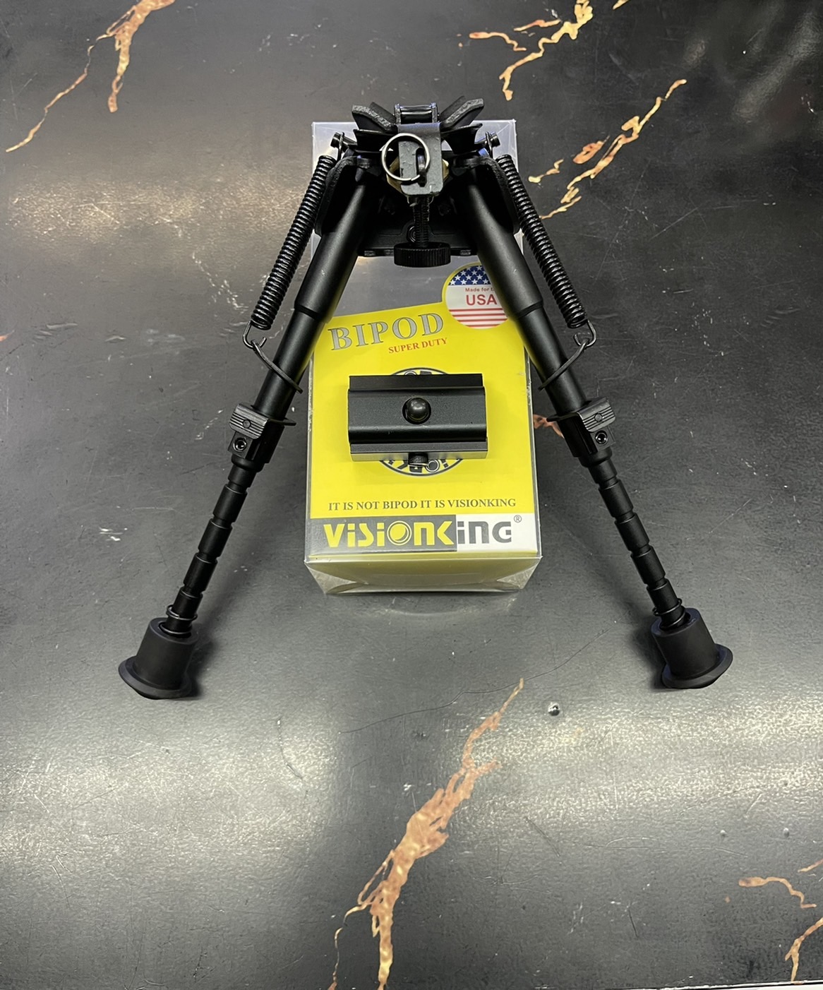 ขาทรายสปริง VisionKing 6-9 นิ้ว ปรับโยกได้สำหรับปืนจริงและปืนบีบีกัน