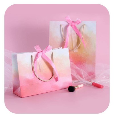 ถุงหิ้ว ถุงของขวัญ พร้อมริบบิ้น ขนาด 10 นิ้ว