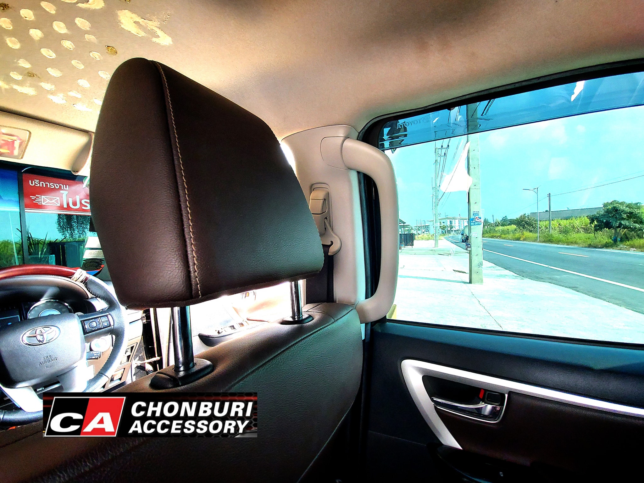 มือจับ มือโหน เสา B สีเทา โตโยต้า ฟอร์จูนเนอร์