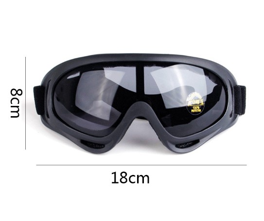 แว่นตากันลม 123 เลนส์ใส