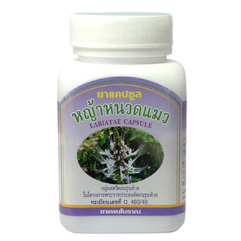 หญ้าหนวดแมวแคปซูล สมุนไพรสลายนิ่ว 100 แคปซูล