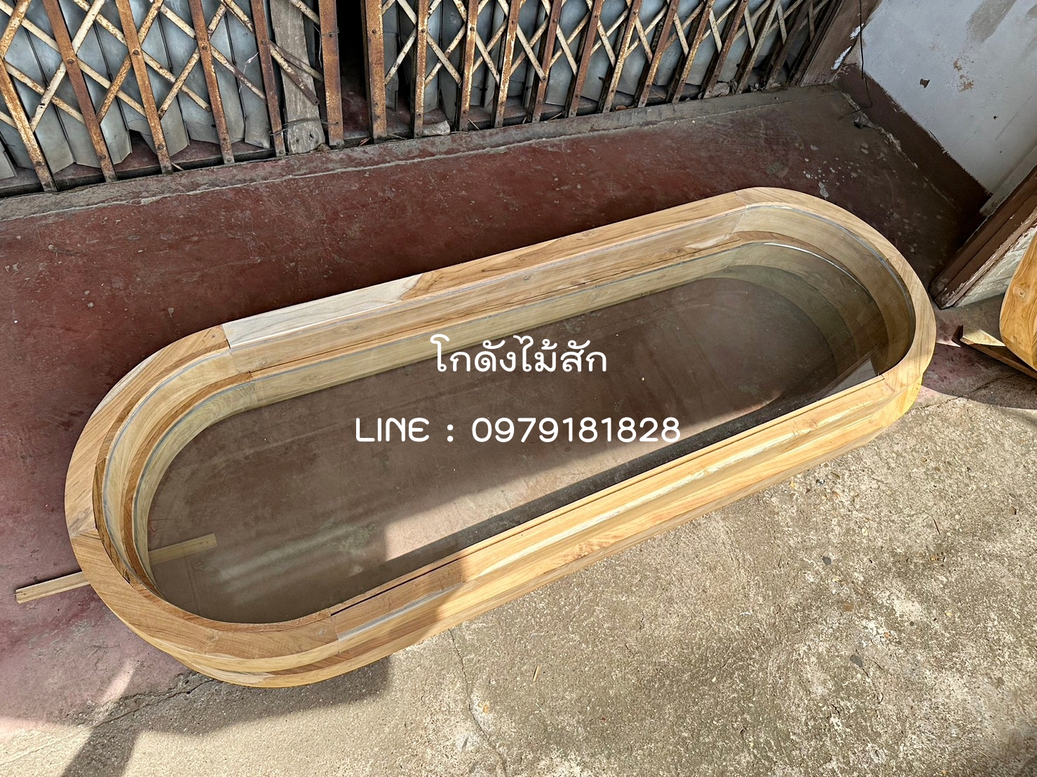 วงกบช่องกระจกแคปซูล 150*60 ซม.