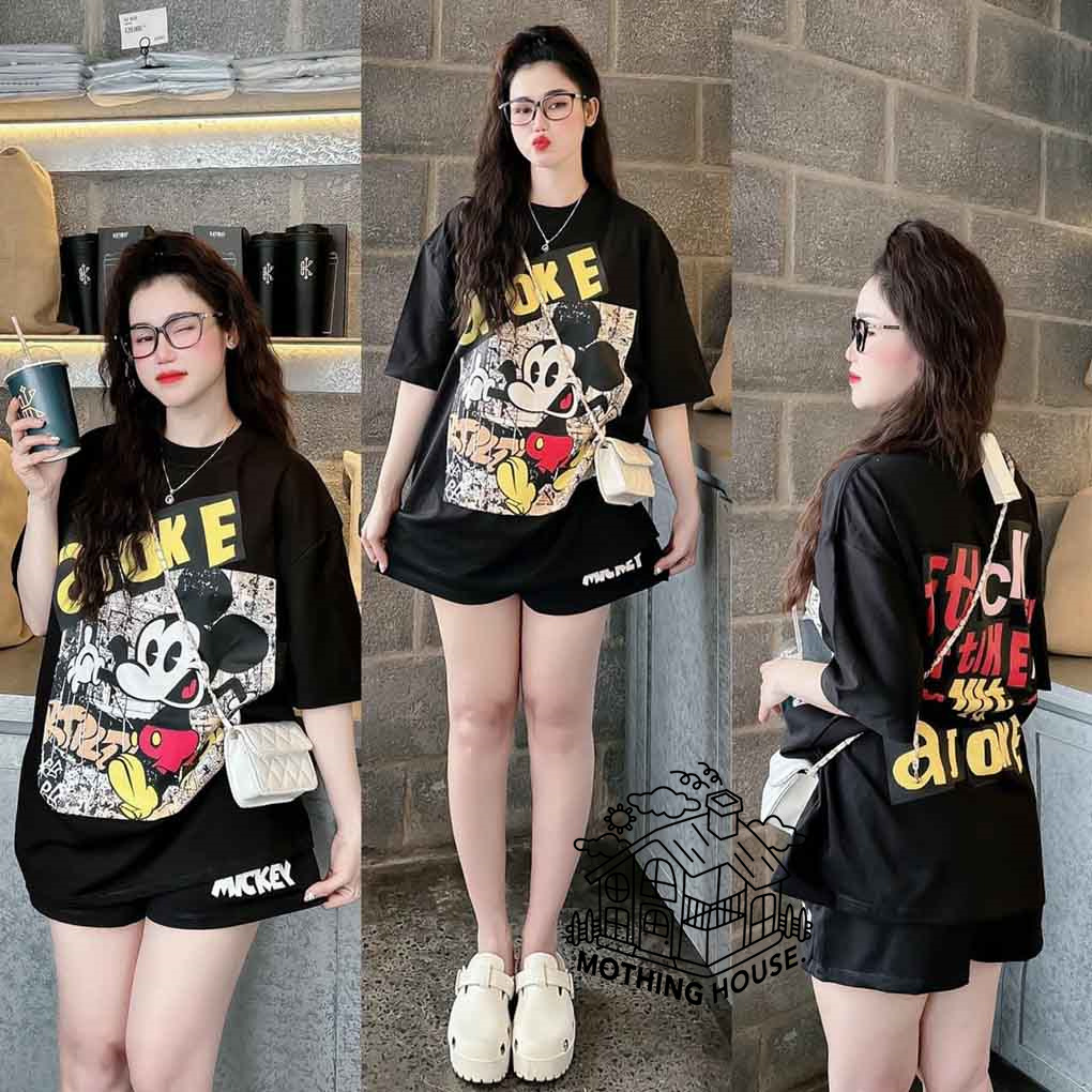 ชุดเซท Oversize เสื้อ+กางเกง สินค้าพร้อมส่ง