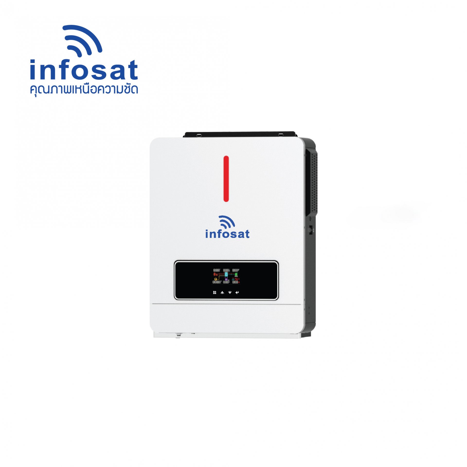 ชุดแนะนำรวมติดตั้ง ชุด On/Off-Grid Hybrid 4200W รุ่น NBA-550W. HC Mono 8 แผง