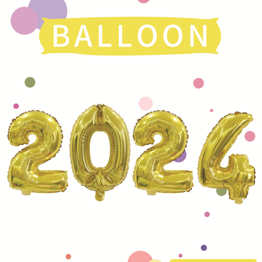 #ทอง ตัวเลขลูกโป่ง16นิ้ว 2024 รหัส PT188