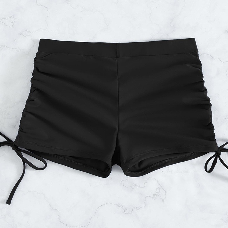 กางเกง ขาสั้นสีดำ บิกินี่ กางเกงว่ายน้ำ กางเกงโคโยตี้ รหัส SW255 / SW025