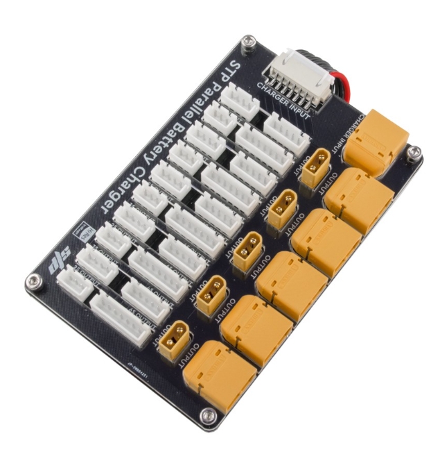 STP Battery Parallel Board บอดพ่วงชาทแบต 2-6เซล ได้ครั้งละ 1-5ก้อน ขั้วปลั๊ก XT30 และ XT60