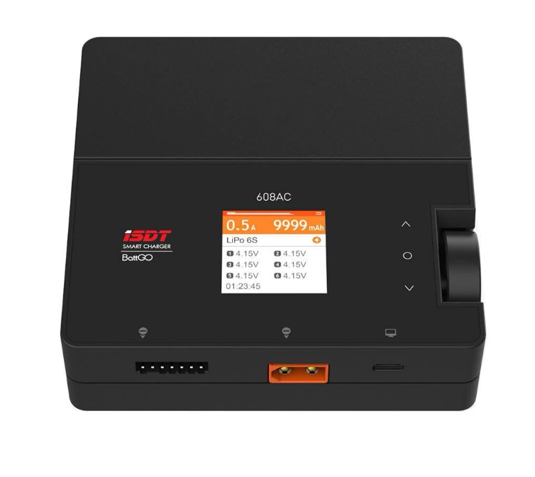 เครื่องชาร์จ แบตเตอรี่ ISDT 608AC AC 60W DC 200W 8A LiFe Lilon LiPo LiHv 1-6S/Pb 1-12S/NiMH 1-16S สวิทชิ่งในตัว พร้อมใช้งาน