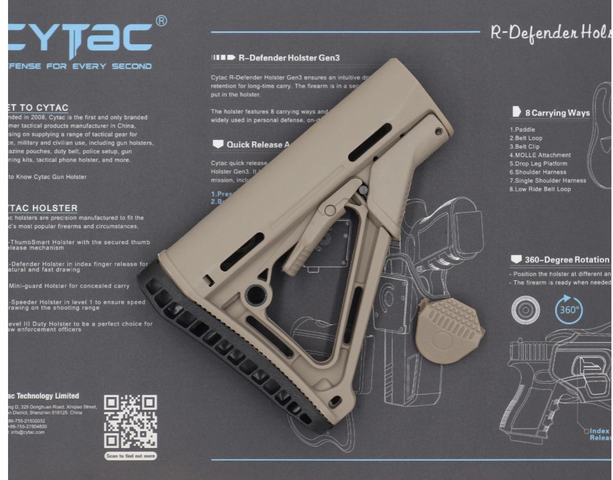 พานท้าย CTR แบบยางหนา