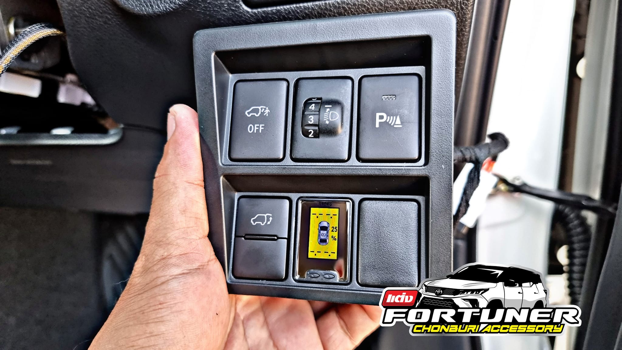 ไฟเตือนลมยาง ของรถญี่ปุ่นและรถยุโรป โตโยต้า ฟอร์จูนเนอร์