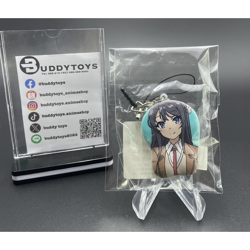 พวงกุญแจนุ่มนิ่ม ไม ซากุระจิมะ -รุ่นพี่บันนี่เกิร์ล[Bunny Girl Senpai -Mini Mouse Pad Strap- Mai Sakurajima]