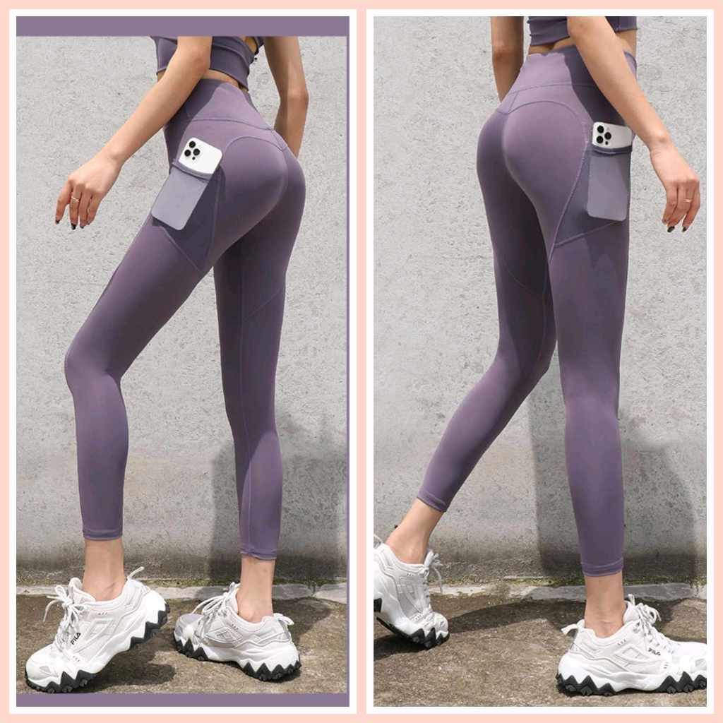 กางเกงออกกำลังกาย ฟิตเนส กางเกงโยคะ ขายาว