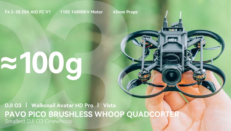 Pavo Pico O3 Brushless Whoop Quadcopter อัพเกรด ESC 20A รุ่นใหม่ ตัวลำ ไม่มีชุดกล้อง