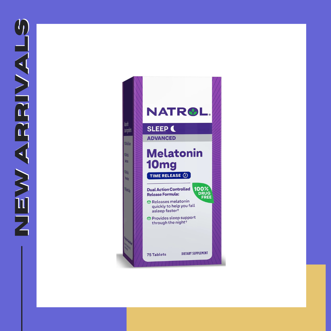 Natrol® Sleep Advanced Melatonin Time Release Tablets, Nighttime Sleep Aid, 10mg, 75 Count