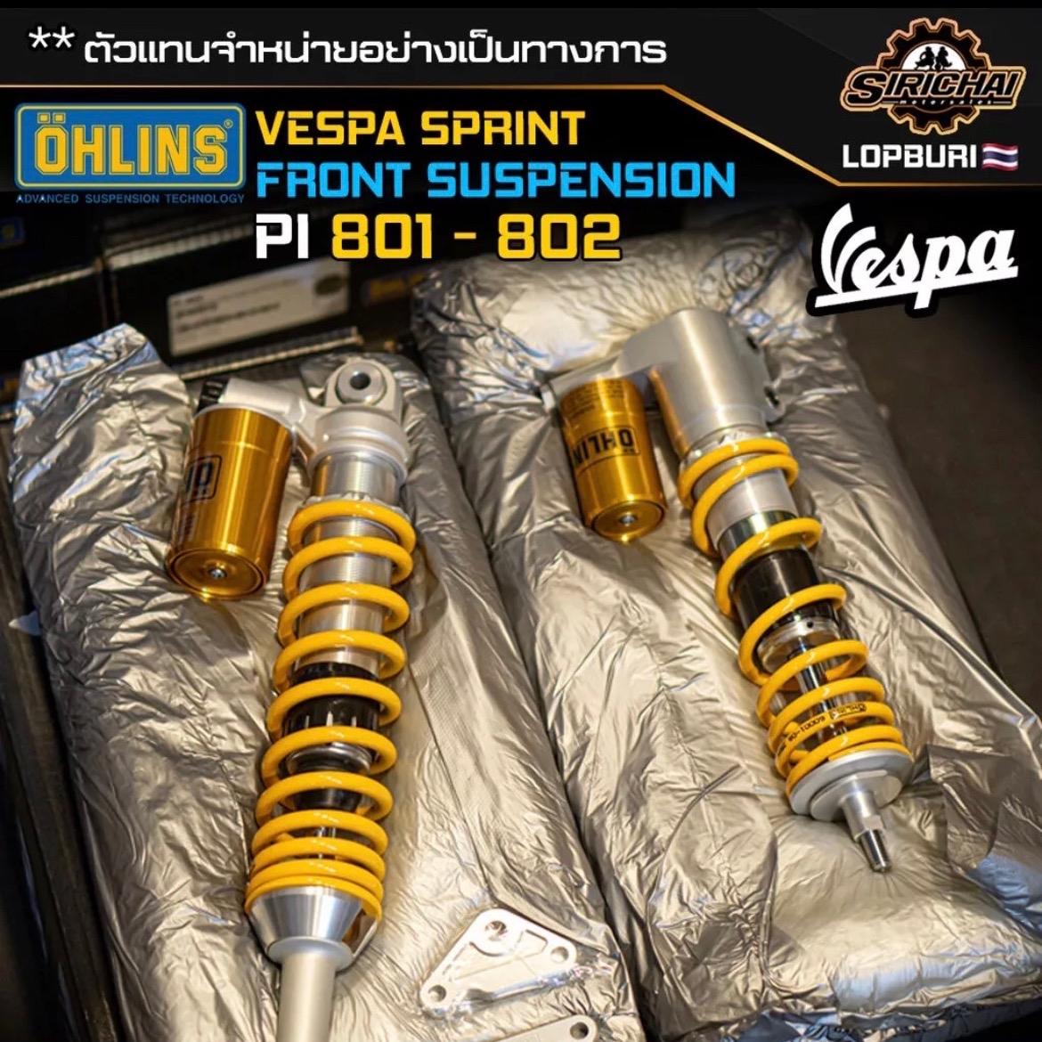 โช๊คหน้า Ohlins PI 801 Vespa Sprint ประกัน 2 ปี ( เลือกชำระเงินไม่ถูกต้อง ไม่จัดส่งทุกกรณี )