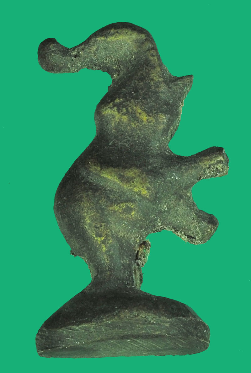 A5419 ช้างหล่อทองเหลืองโบราณเก่า ไม่ทราบปีสร้าง 16